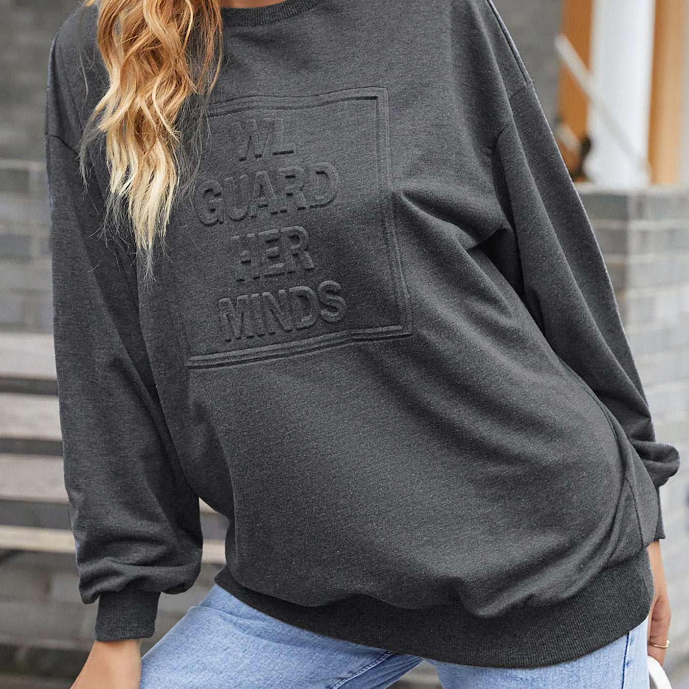 Letter Graphic Sweatshirt