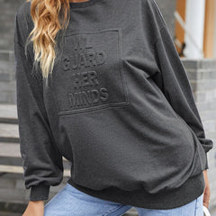 Letter Graphic Sweatshirt