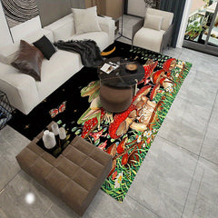 Non Slip Crystal Velvet Area Rug for Living Room Bedroom Nursery