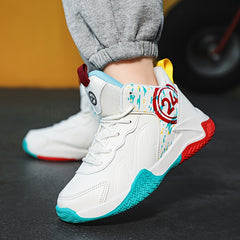Boy's Basketball Shoes Non Slip Shock Absorption Sneakers