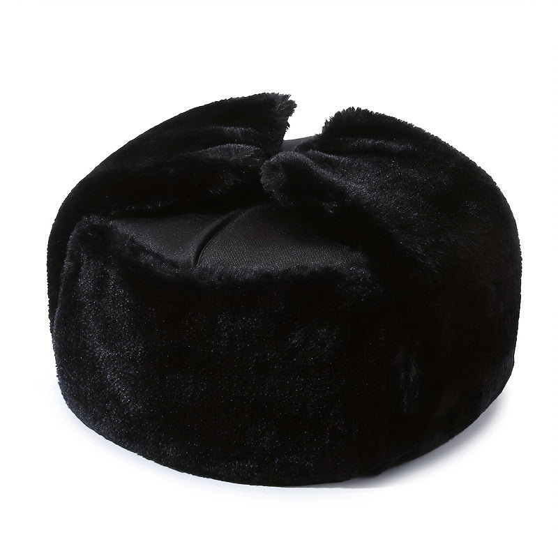 Men's Winter Trapper Hat Ear Protection Ski Windproof Warm with Ear Flaps