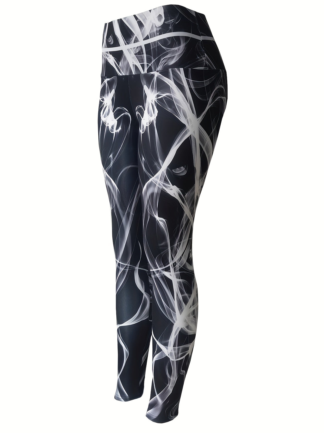 Abstract Printed Yoga Pants Slim Fit High Waist Leggings Women's Activewear