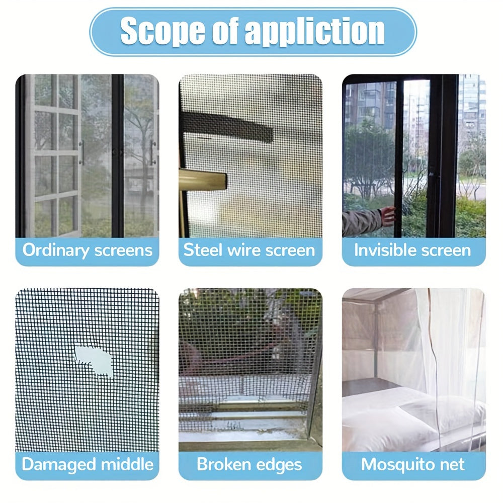 Waterproof Window Screen Repair Patch Tape - Anti Insect Mosquito Mesh Sticker