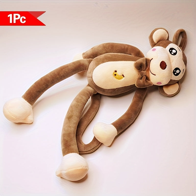 Adorable Monkey Plush Toy Soft & Cuddly Animal Friend for Playtime Festive Decor