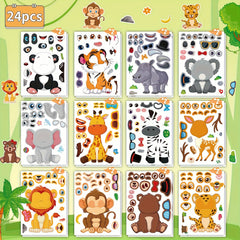 Animal DIY Stickers for Parties Holidays Birthday - Fits Laptops Water Bottles P
