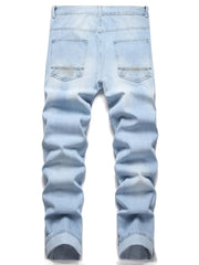 Men's Retro Style Straight Leg Jeans