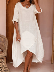 Casual Solid Loose Summer Dresses Women's