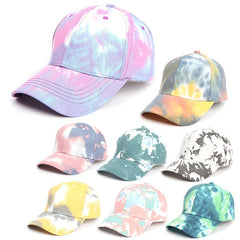Candy Gradient Baseball Cap Tie Dye Women Street Wear Hip Hop Man Unisex Sports