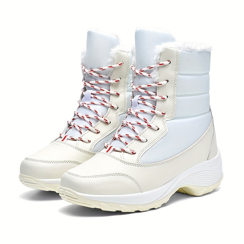 Women's Waterproof Plush Inner Snow Boots Winter Mid tube Boots