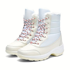 Women's Waterproof Plush Inner Snow Boots Winter Mid tube Boots