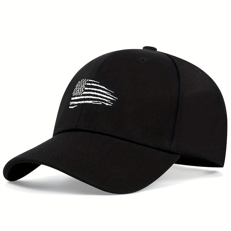 Flag Embroidery Baseball Cap Adjustable Dad Hat Lightweight Sun Hats