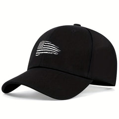 Flag Embroidery Baseball Cap Adjustable Dad Hat Lightweight Sun Hats