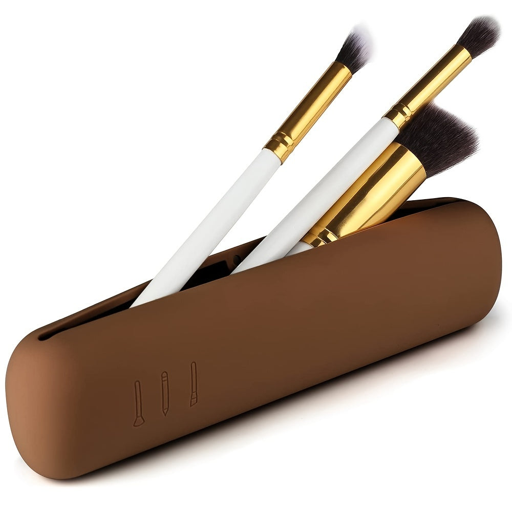 Silicone Makeup Brush Holder Travel Case Eco Friendly Organizer