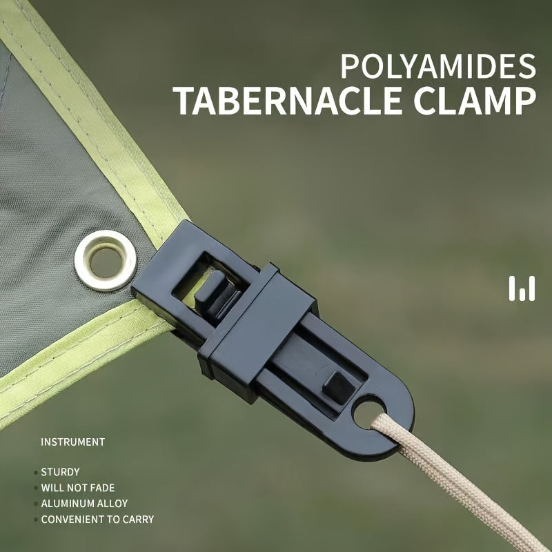 6pcs Outdoor Tent Canopy Windproof Fixed Clips Plastic Clip Safety Buckle