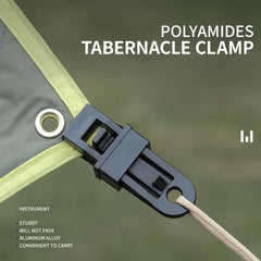 6pcs Outdoor Tent Canopy Windproof Fixed Clips Plastic Clip Safety Buckle