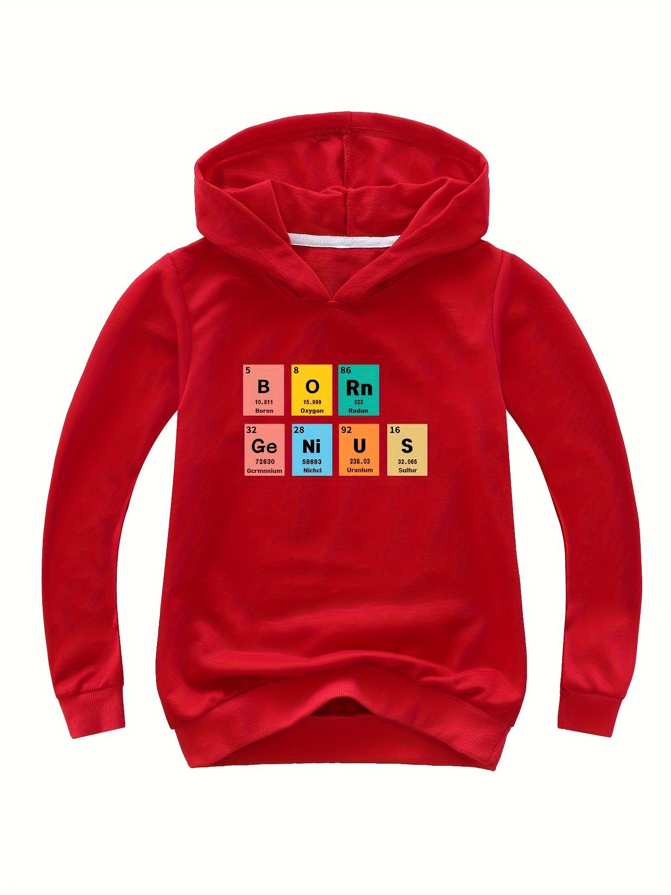 Block Print Hooded Sweatshirt for Girls