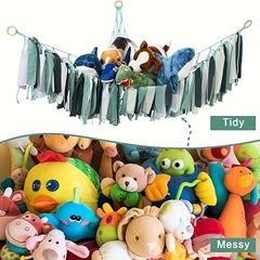 Stuffed Animal Storage Hammock Hanging Net Wild Theme Toy Organizer