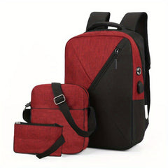 Men's Outdoor Sports Travel Backpack Set