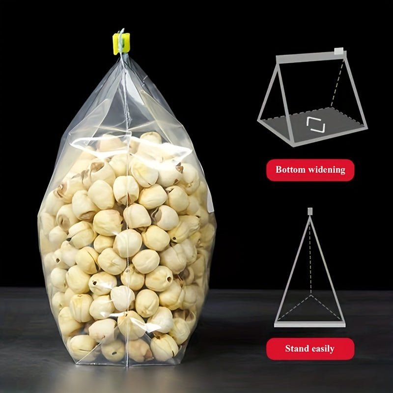 Leakproof Clear Zipper Bags for Food Storage, 20pcs
