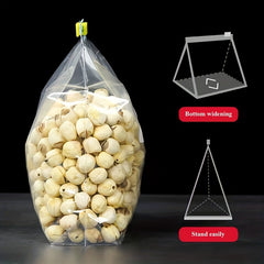 Leakproof Clear Zipper Bags for Food Storage, 20pcs