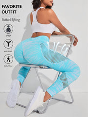 Camo Mesh High Waist Yoga Pants Seamless Leggings for Women