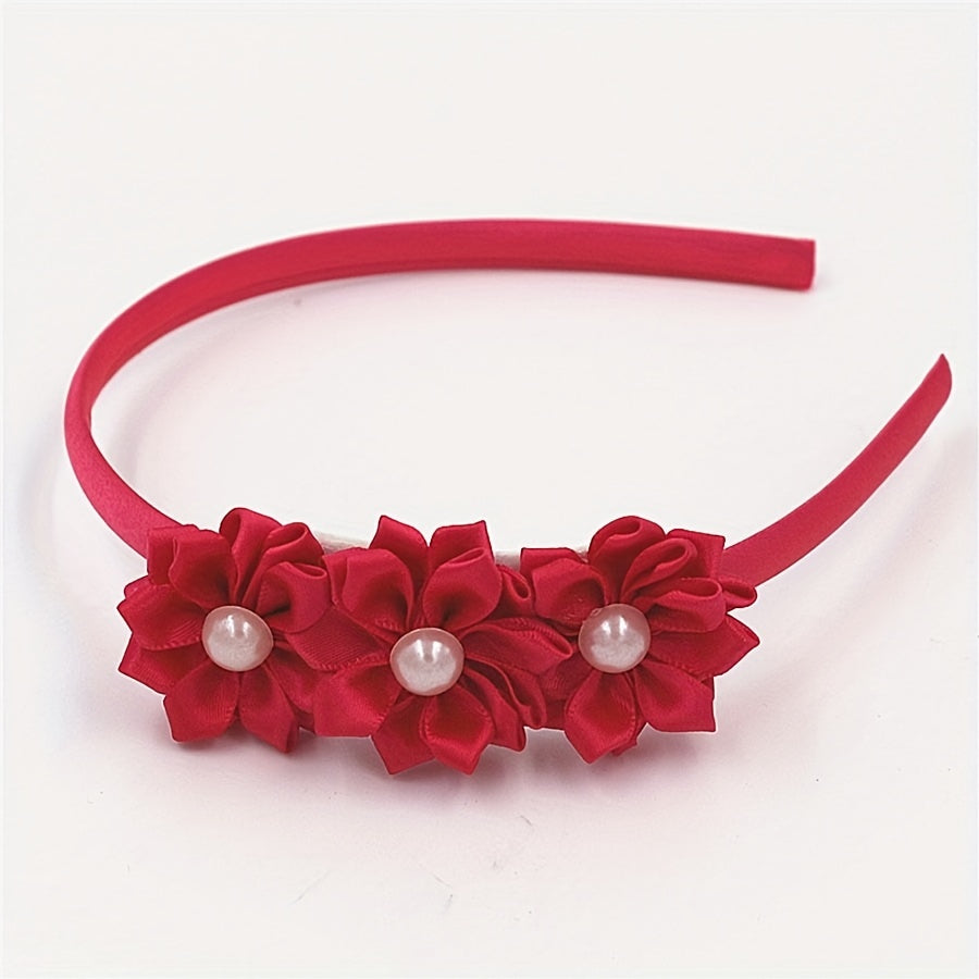 Baby Girls Flowers Decor Hair Hoop Headwear Hair Accessories