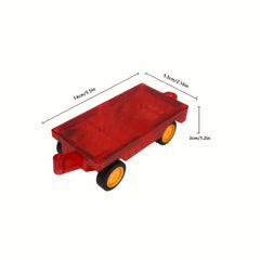 2pcs Magnetic Building Block Car Accessories DIY Toy Pack