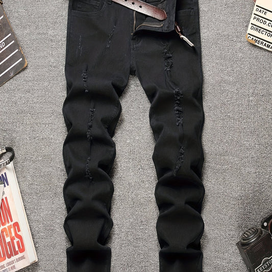 Men's Slim Fit Stretch Denim Jeans with Pockets