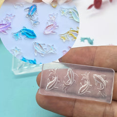 Koi Fish Silicone Resin Mold for DIY Craft Pendant Charms
