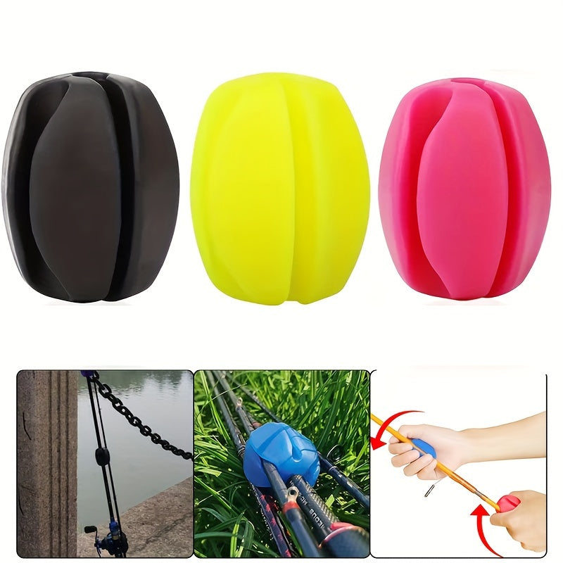 2pcs Fishing Rod Fixers Spherical Rod Holder Straps Outdoor Fishing Accessories
