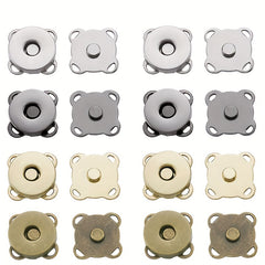 10pcs Magnetic Snap Fasteners Clasps for Handbag Purse Wallet Craft Bags DIY