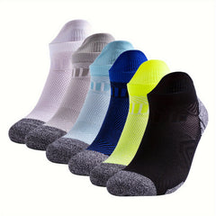 6 Pairs Men's Mid Crew Sport Socks Absorb Sweat Comfy Breathable Socks