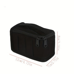 Portable 8 Grid Organizer Case Ethnic Style Zipper Cotton Material