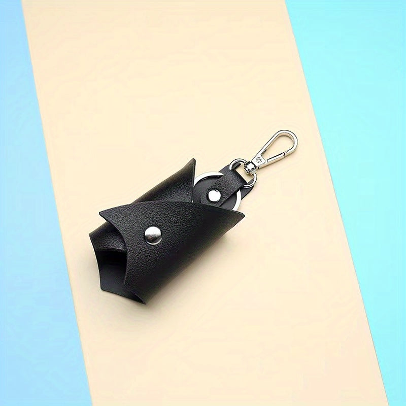 Bat Keychain Pendant PU Leather Car Key Bag