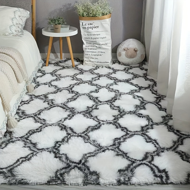 Soft Tie Dye Plush Rug 47x24in