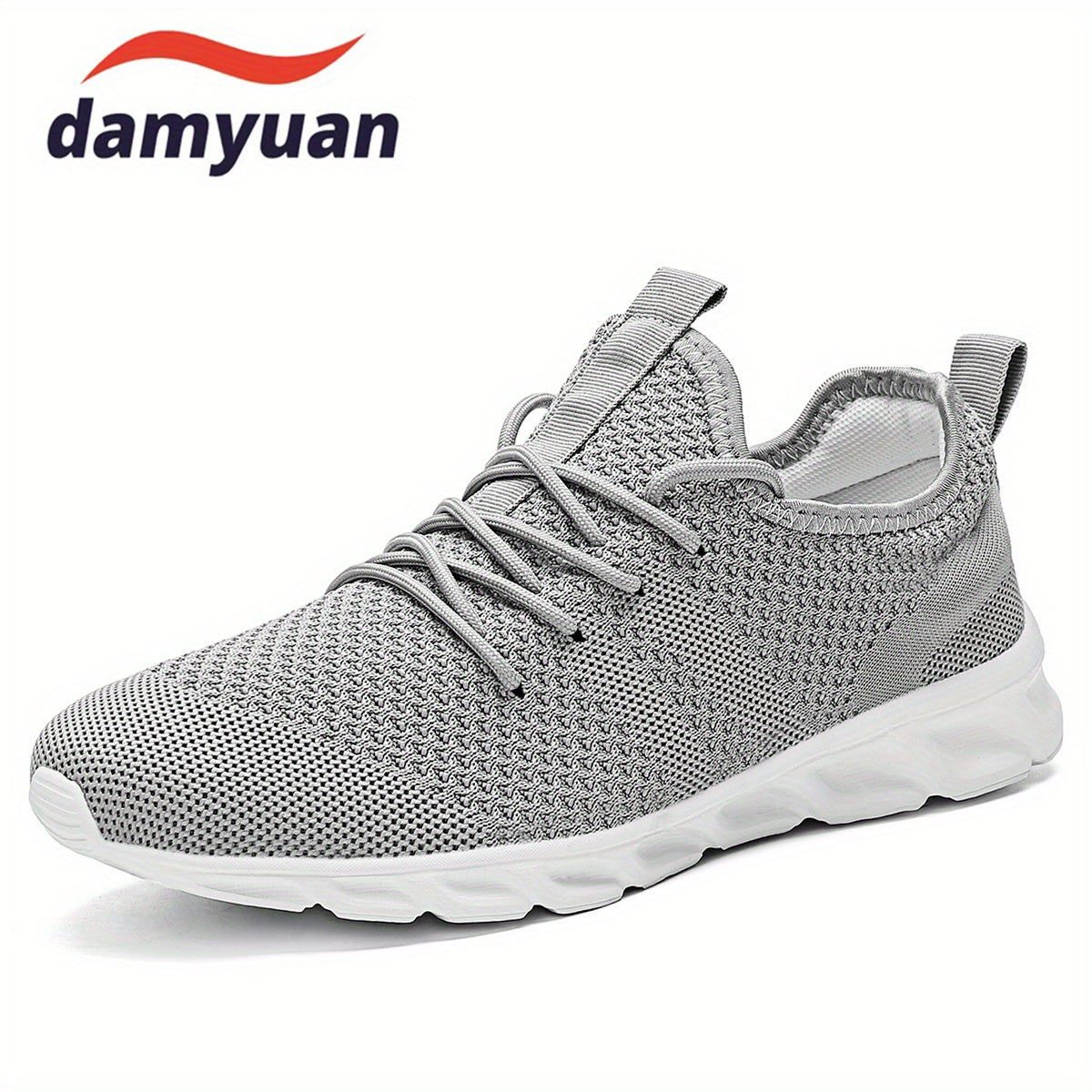 Men's Breathable Lace up Sneakers Outdoor Walking Shoes