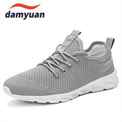 Men's Breathable Lace up Sneakers Outdoor Walking Shoes