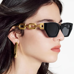 Narrow Square Sunglasses Unisex Hip Hop Sun Glasses