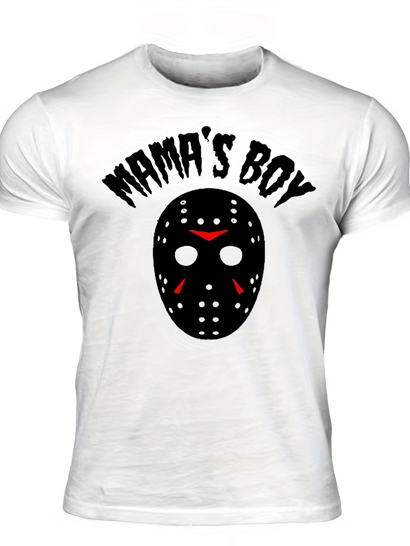 Men's Mama's Boy Print T shirt Crew Neck Tee Men's Clothing For Summer