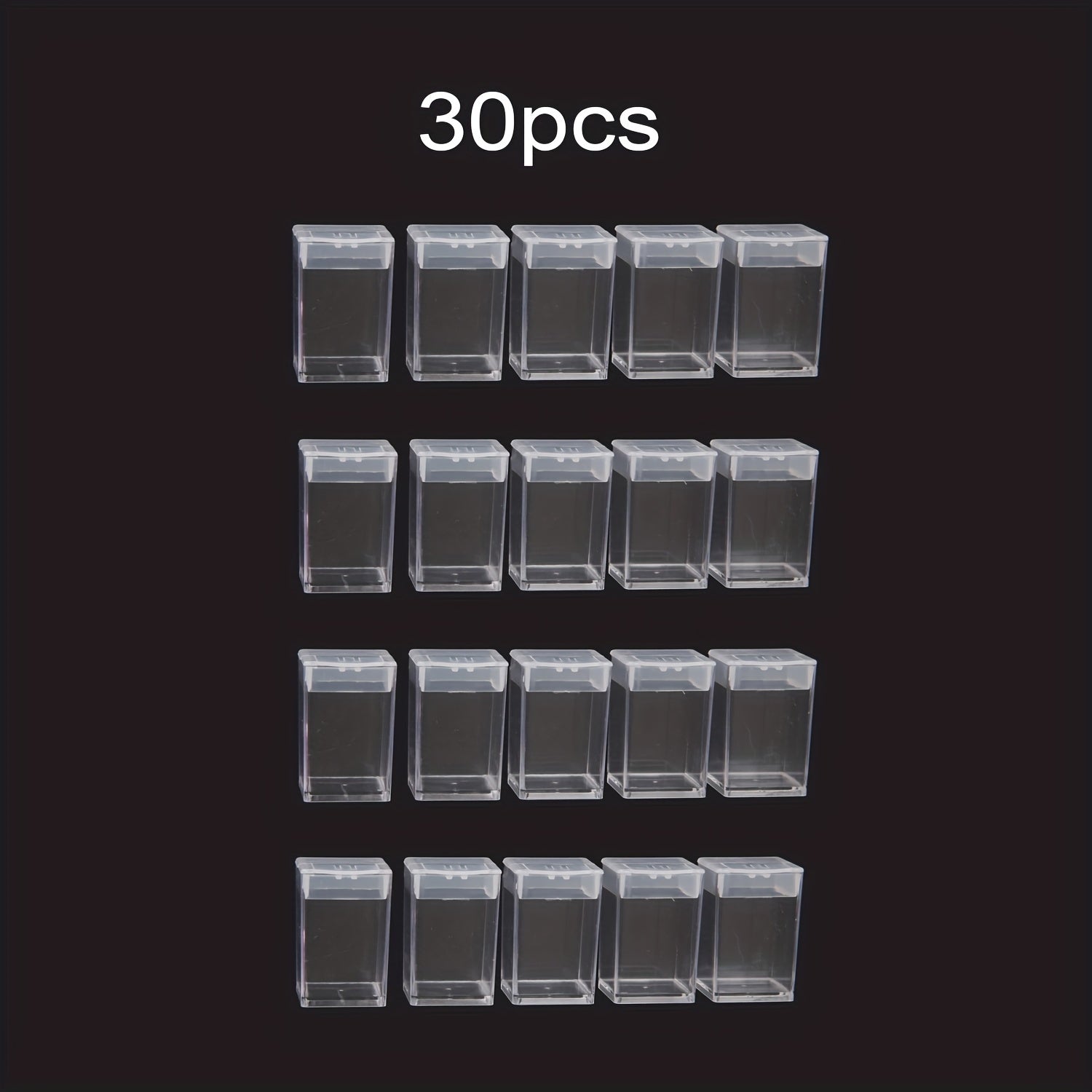 Mini Plastic Clear Storage Box Square Bottle for DIY Craft Diamond Painting Bead