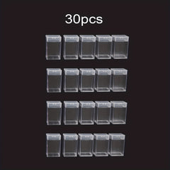 Mini Plastic Clear Storage Box Square Bottle for DIY Craft Diamond Painting Bead