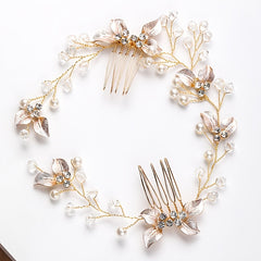 Twist Flower Hairband With Comb Headband Party Favor Decorations