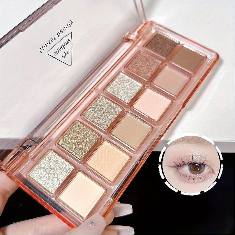 12 Colors Matte Glitter Eyeshadow Palette
