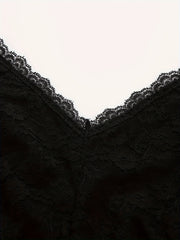 Sexy Lace V Neck Solid Seamless Bralette