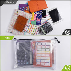 5pcs Mesh Zipper File Bag A3 Size Waterproof Zipper Bag A4 A5 Size