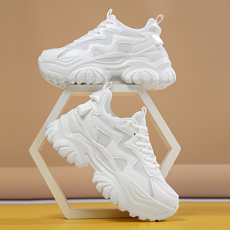 Women's Chunky Sneakers Comfortable Heighten Casual Shoes