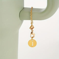 2pcs Metal ID Initial Letter Charms for Cup Identification