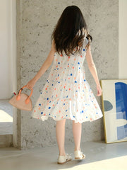 Girl's Geometry Pattern Princess Dress