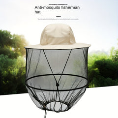 Outdoor Portable Sun Shading Fishing Hat - Mosquito Protection