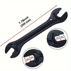 Bike Hub Repair Tools Double Ended Cone Wrench Bicycle Head Open End Spanner